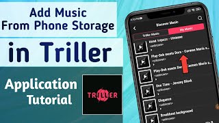 How to Add Music from Phone Storage in Triller App screenshot 3