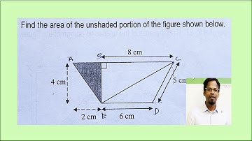 Find the Area of the Unshaded portion | Singapore Primary 6 mathematics