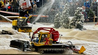 Pistenbully RC snowmobiles and snow blowers at the models show Faszination Modellbau