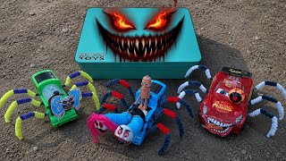 Kereta api Hantu Laba-laba, Tayo Laba-laba Mobil laba-laba, Thomas and Friends, ALL MONSTER TRAINS