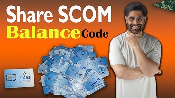 SCOM to SCOM balance kaise baje || SCOM sim se balance bejny ka tariqa | How to send balance in SCOM