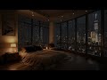 Skyline Rain and Thunder Sounds for Sleeping in a Cozy Downtown Apartment