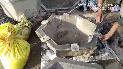 Tháo lòng trong chậu lục giác gấm 78 - Khuôn tổng hợp