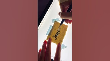 Calligraphy writing name cards ✨ #calligraphywriting #calligrapher #calligraphy #weddinginspiration