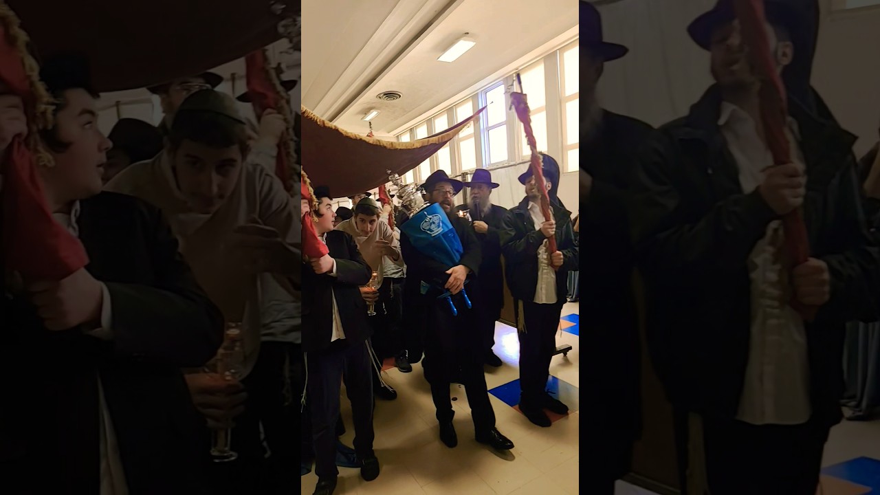New Torah Scroll Being Escorted In