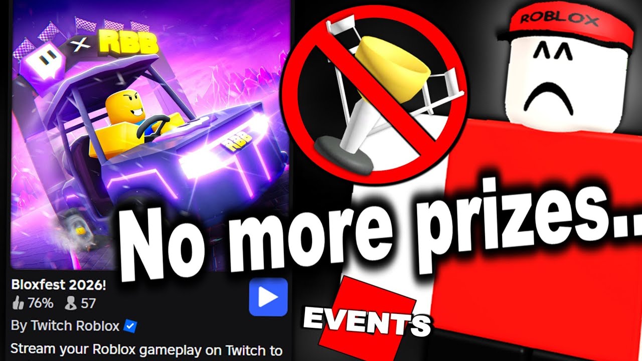 Events have changed... No more prizes.. (ROBLOX EVENT NEWS)