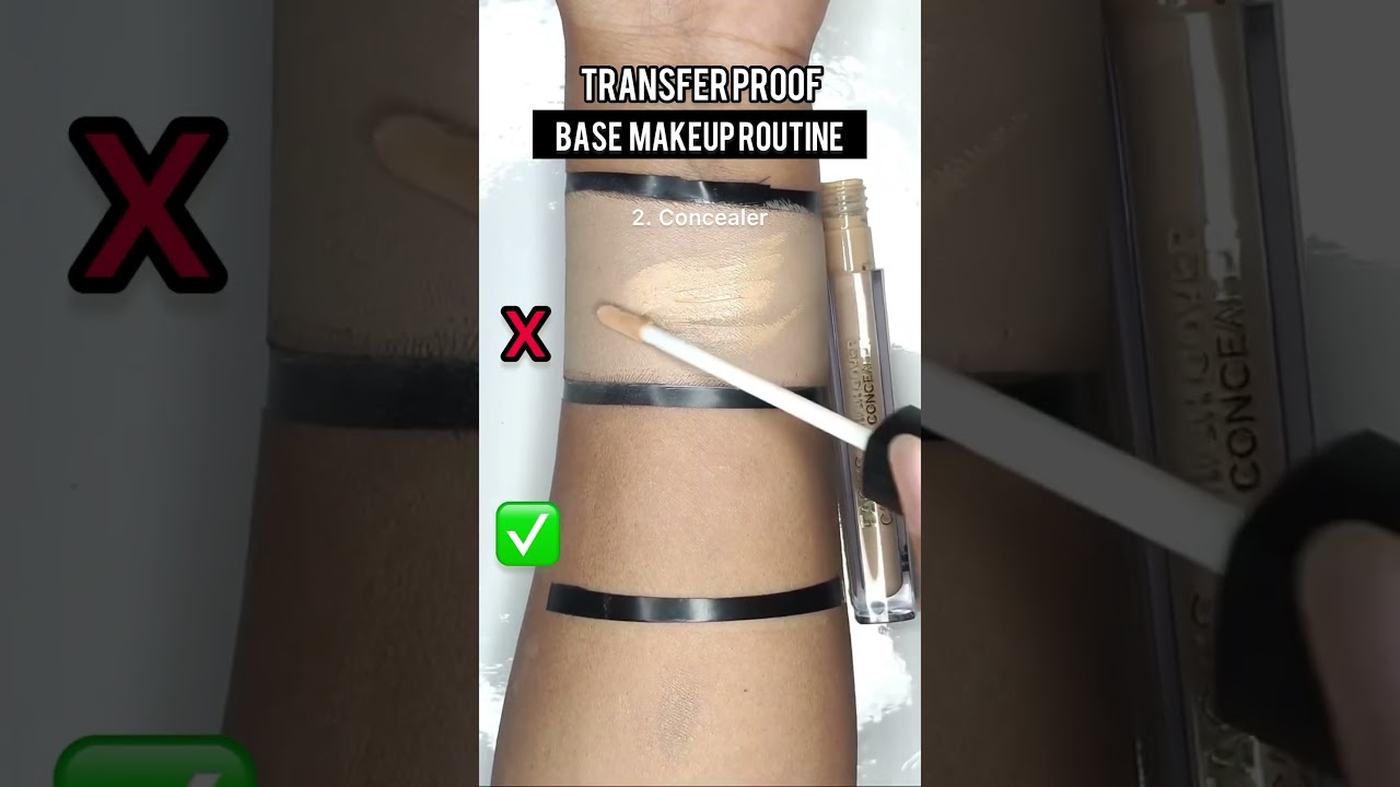 Transfer Proof Base Makeup Routine😍💓 | 