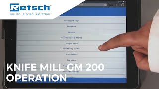 Knife Mill Gm 200 - Operation