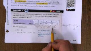 Arithmetic Sequences (7.1)