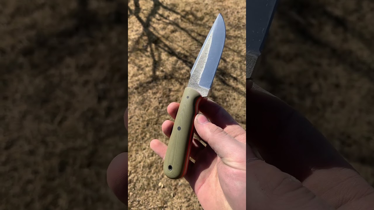 Harpoon hunter with orange and OD G10 handle 