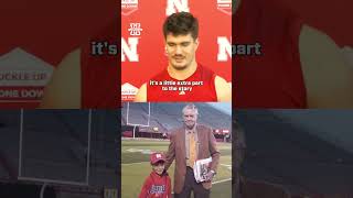 Heinrich Haarberg grew up a Husker fan and his father played for Nebraska. ❤️ #huskers #nebraska