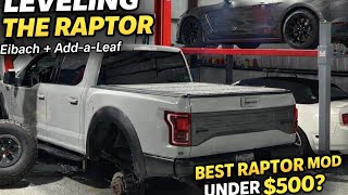 Front Eibach Springs & Rear Add-a-Leaf Upgrade | 37” Tires Fit! Raptor Mods & Maintenance #3 