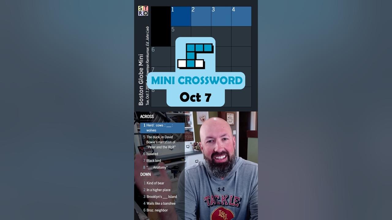 Boston Globe Mini Crossword Oct 7 YouTube