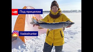 Зимняя рыбалка, жерлицы, щука, Щетинка! Pike fishing!