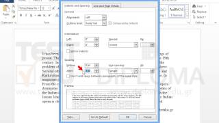 Adjust the spacing between the first and the second paragraph (spacing after) to 12pt.