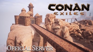 Conan Exiles - Official Server - Building a Medieval Castle (Speed Build)