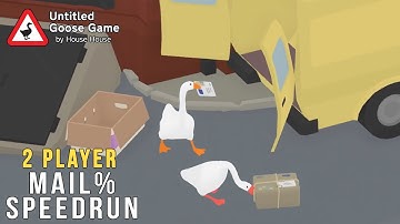 NEW GLITCH found in World Record Speedrun - Untitled Goose Game - 2 Player - Mail% - 2:06
