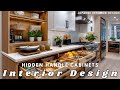 Modern Japandi Kitchen Ideas with Hidden Handles | Sleek Minimalist Cabinet Design