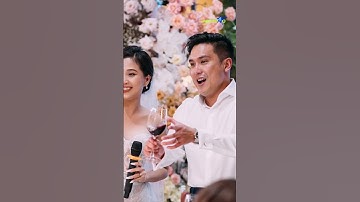 Hình ảnh nên thơ tại tiệc cưới ở biển của Liêu Hà Trinh | Ngôi Sao VnExpress #shorts