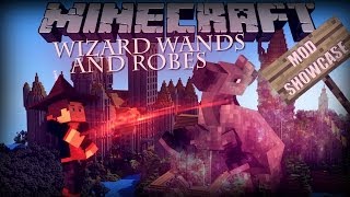 Minecraft: HARRY POTTER IN MINECRAFT (Wizard Wands and Robes: Mod Showcase)