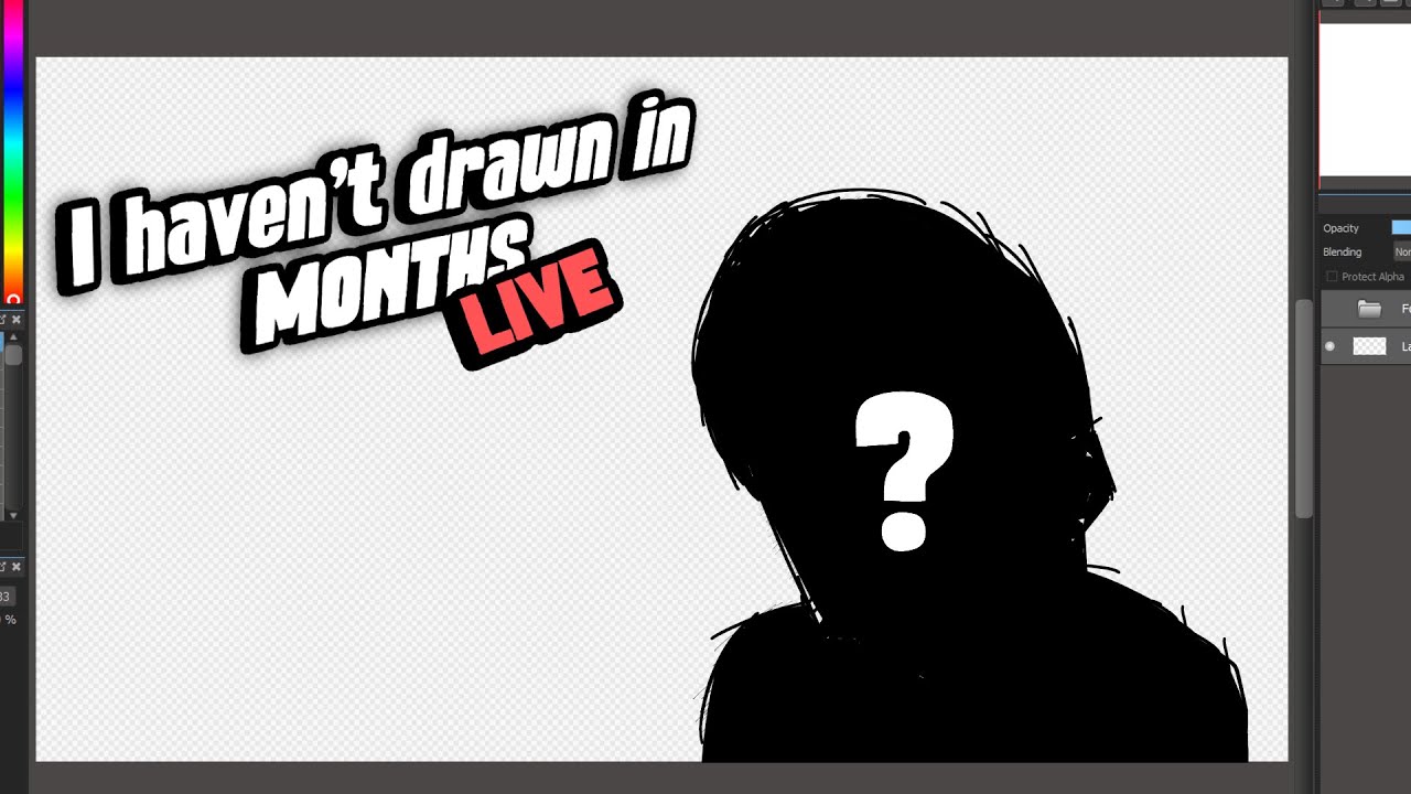 I HAVEN'T DRAWN IN MONTHS. (DRAWING LIVE) - YouTube