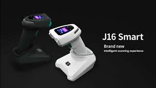 iData Smart Barcode Scanner J16 with Bluetooth 5.0 Touch Control Barcode Learning QR Code Reader
