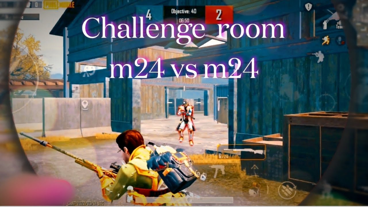 1 vs 1 tdm room challenge m24 vs m4 check me game play aim connect head ...