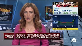 Disney's Bob Iger announces reorganization into three divisions