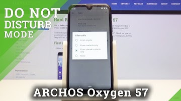 How to Activate DND Mode in ARCHOS Oxygen 57 - Silent Mode