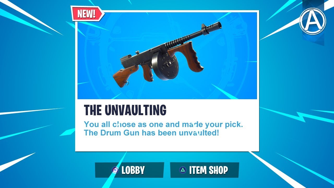 Fortnite Drum Gun Item Shop New Drum Gun Unvaulted Gameplay 2100 Wins Use Code Byarteer Fortnite Battle Royale Live Youtube