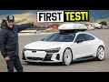 How fast is Ken Block’s all-electric Audi RS e-tron GT? Speed tests for science!