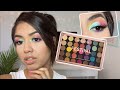 Easy Rainbow Makeup Tutorial | using Profusion Festival pallet