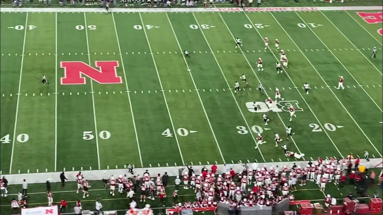 Zavier Betts 83 Yard Touchdown Run Nebraska Husker Football vs