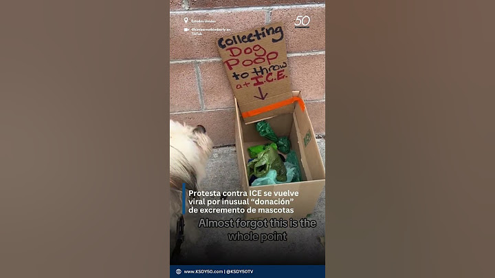 Protesta contra ICE se vuelve viral por inusual “donación” de excremento de mascotas