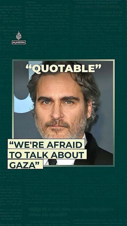 'We're afraid to talk about Gaza' | Quotable