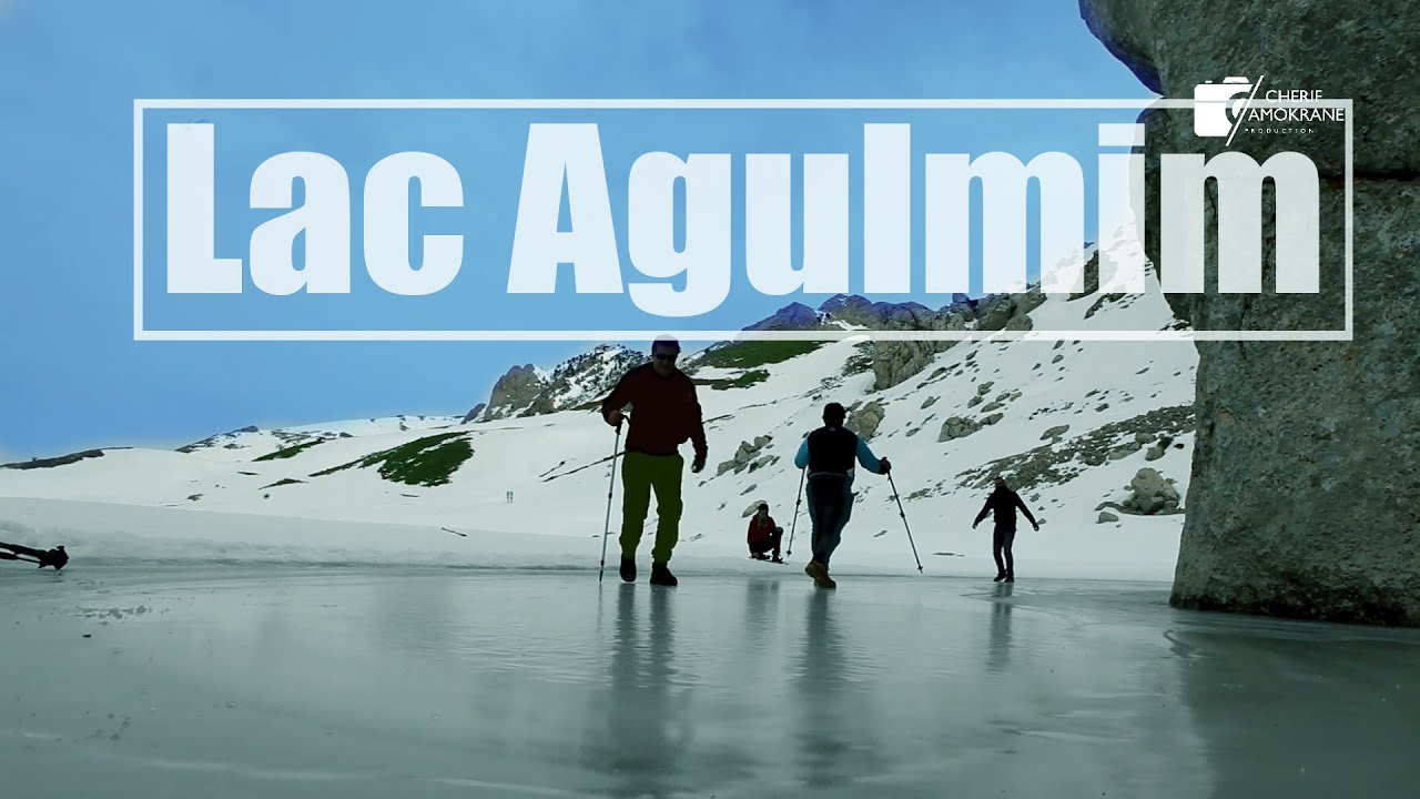 lac agulmim gelé 🇩🇿 بحيرة متجمدة في أعالي جبال الجزائر