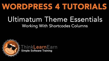 14 Ultimatum Theme Essentials Working With Shortcodes Columns online video tutorials 2015