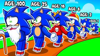 Sonic Grows Up In Roblox! (AGE 1 - 100)