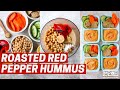How to make roasted red pepper hummus  meal prep on fleek