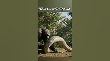 Chimpanzee vs Python The Wildest Jungle Battle Ever! 3