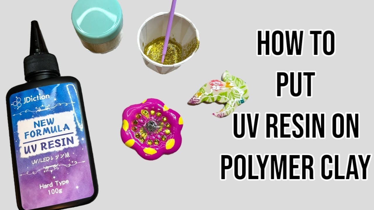 How to put UV Resin on polymer clay, earrings, jewelry, tips & tricks, DIY