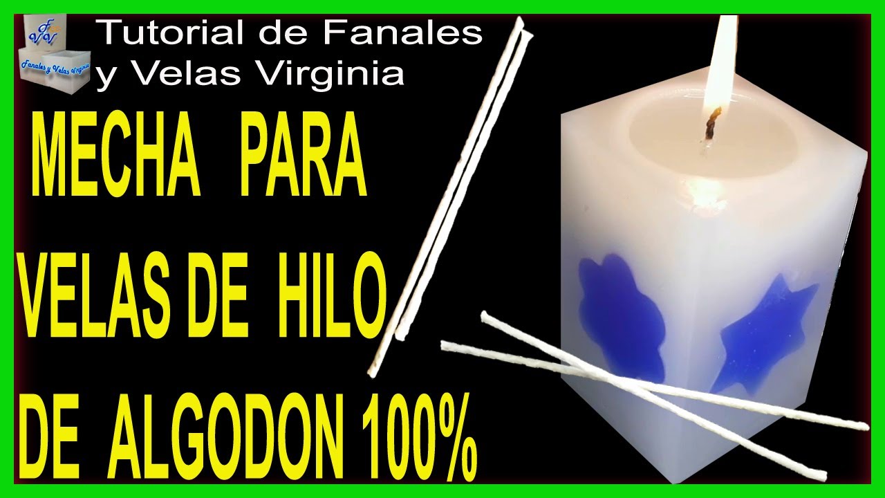 Cómo hacer mechas para velas en casa. #tutorial #velas