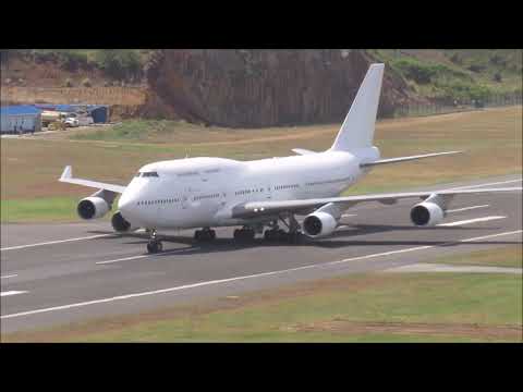 First  Boeing 747-400 @ Argyle International (One Caribbean)