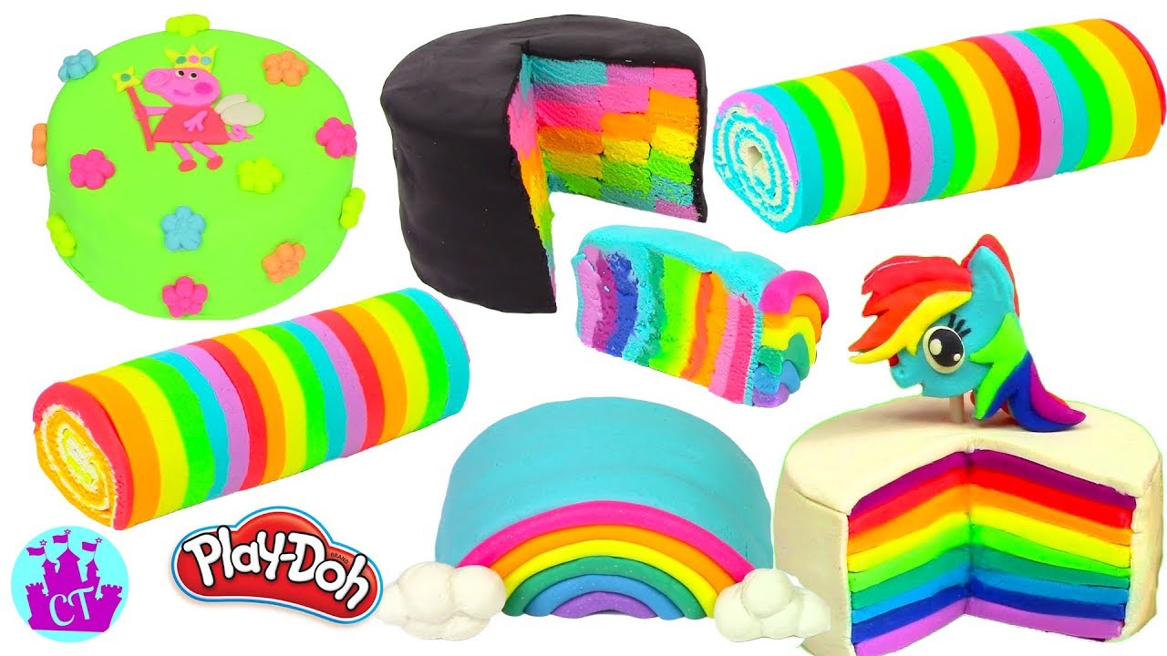 Pastel de Plastilina Play Doh Arcoiris - Recopilación 1 Castle Toys Español