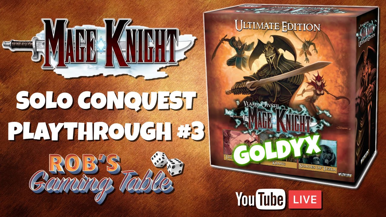 Mage Knight Solo Conquest Playthrough #3 (Goldyx)