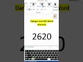 Danger icon MS word shortcut