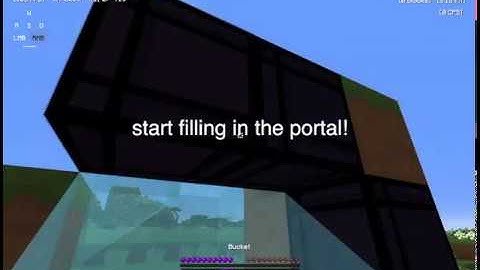 Super quick nether portal TUTORIAL - like dream and illumina! under 20 seconds