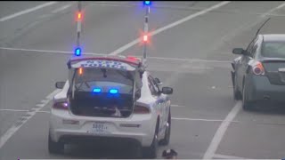 Construction worker hit by car after falling from work site