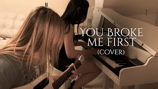 Primeira vez tocamos juntas 🥰🎤 You Broke me First - com @BellaangelOficial (COVER)