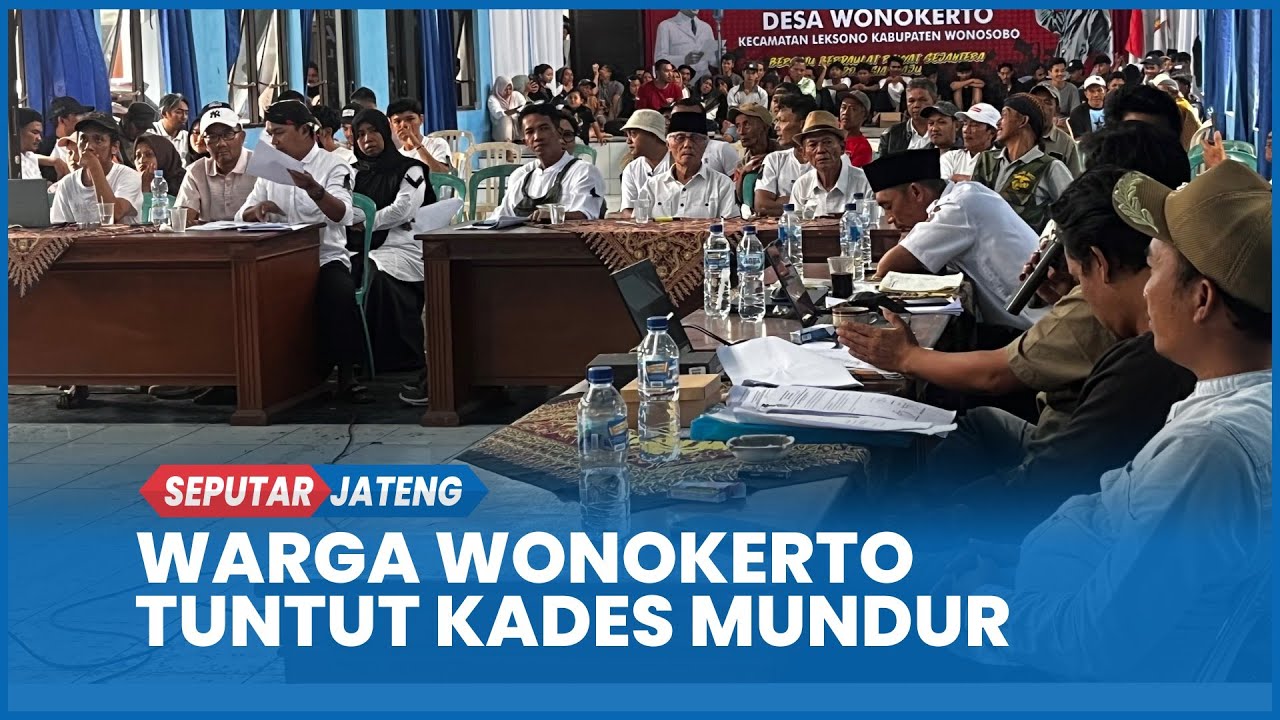 Warga Tuntut Mundur Kades Wonokerto Wonosobo, Diduga Selewengkan Dana dan Aset Desa